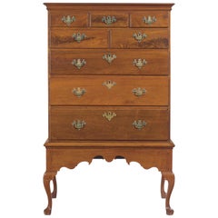 18th Century Walnut Queen Anne Chest on Frame