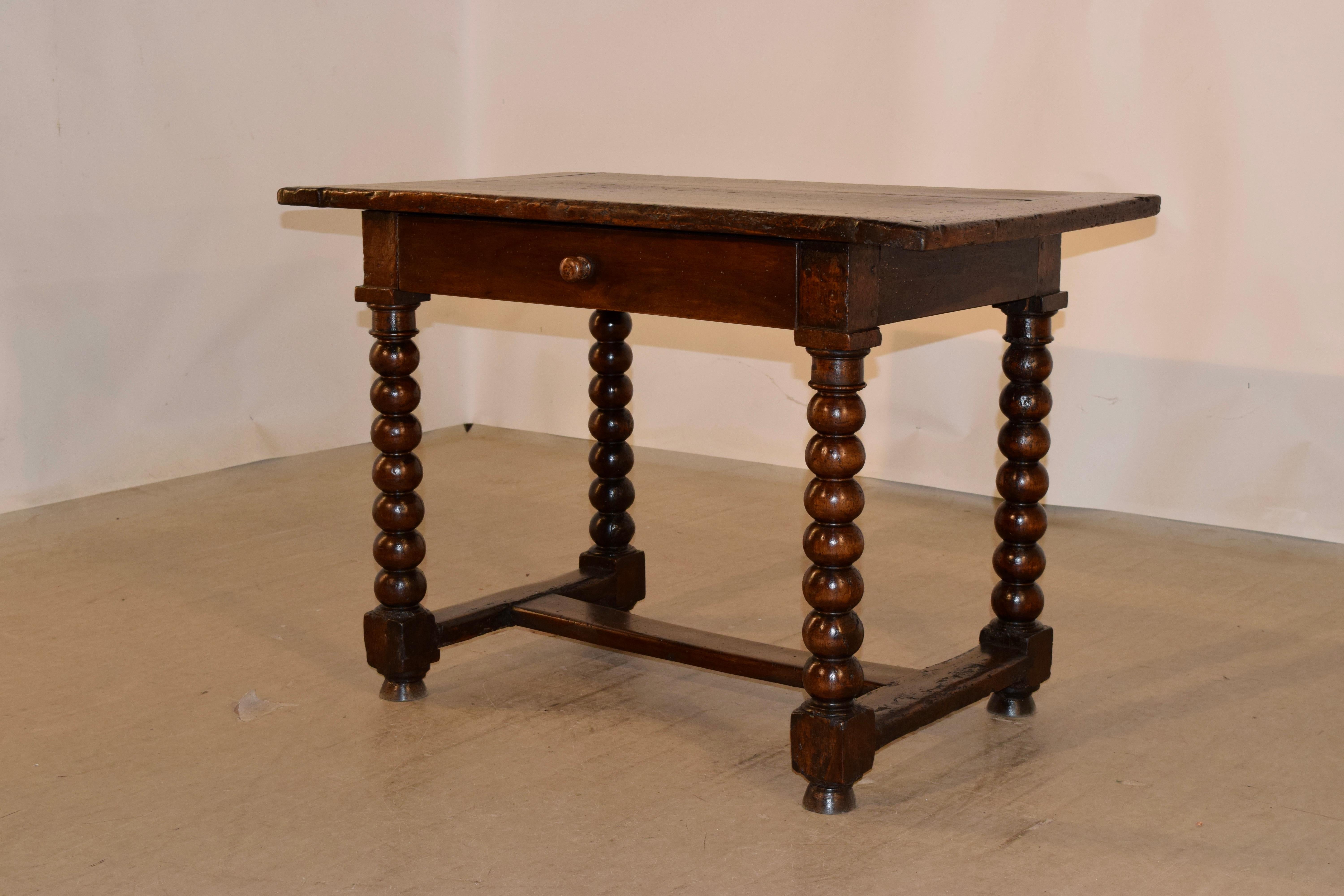 18th Century and Earlier 18th Century Walnut Side Table