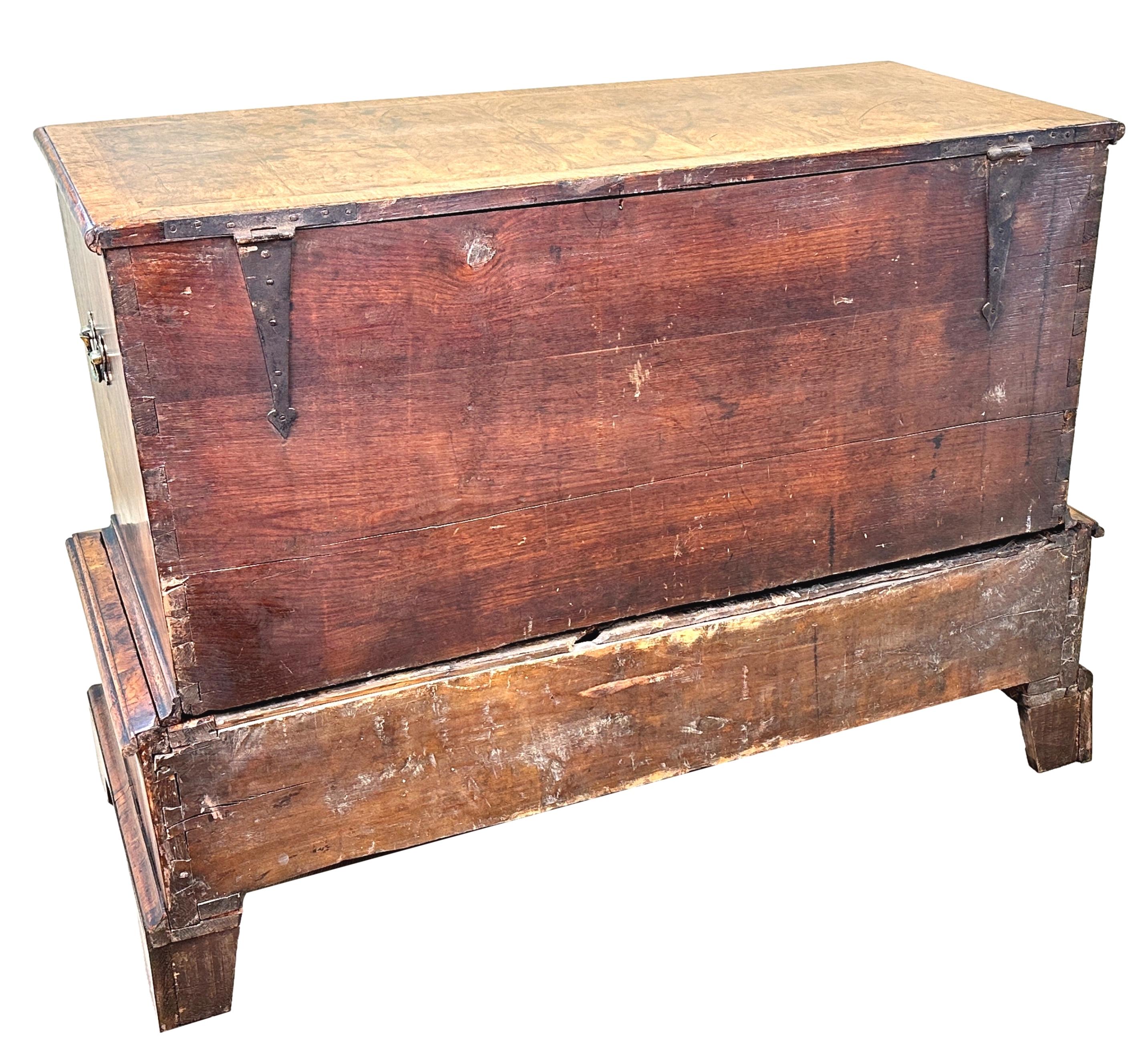 18th Century Walnut Silver Chest For Sale 6
