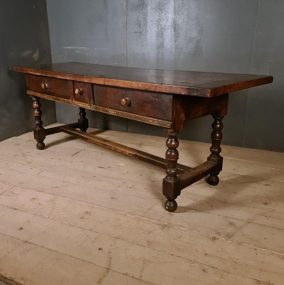 18th Century Walnut Spanish Serving Table or Desk 5