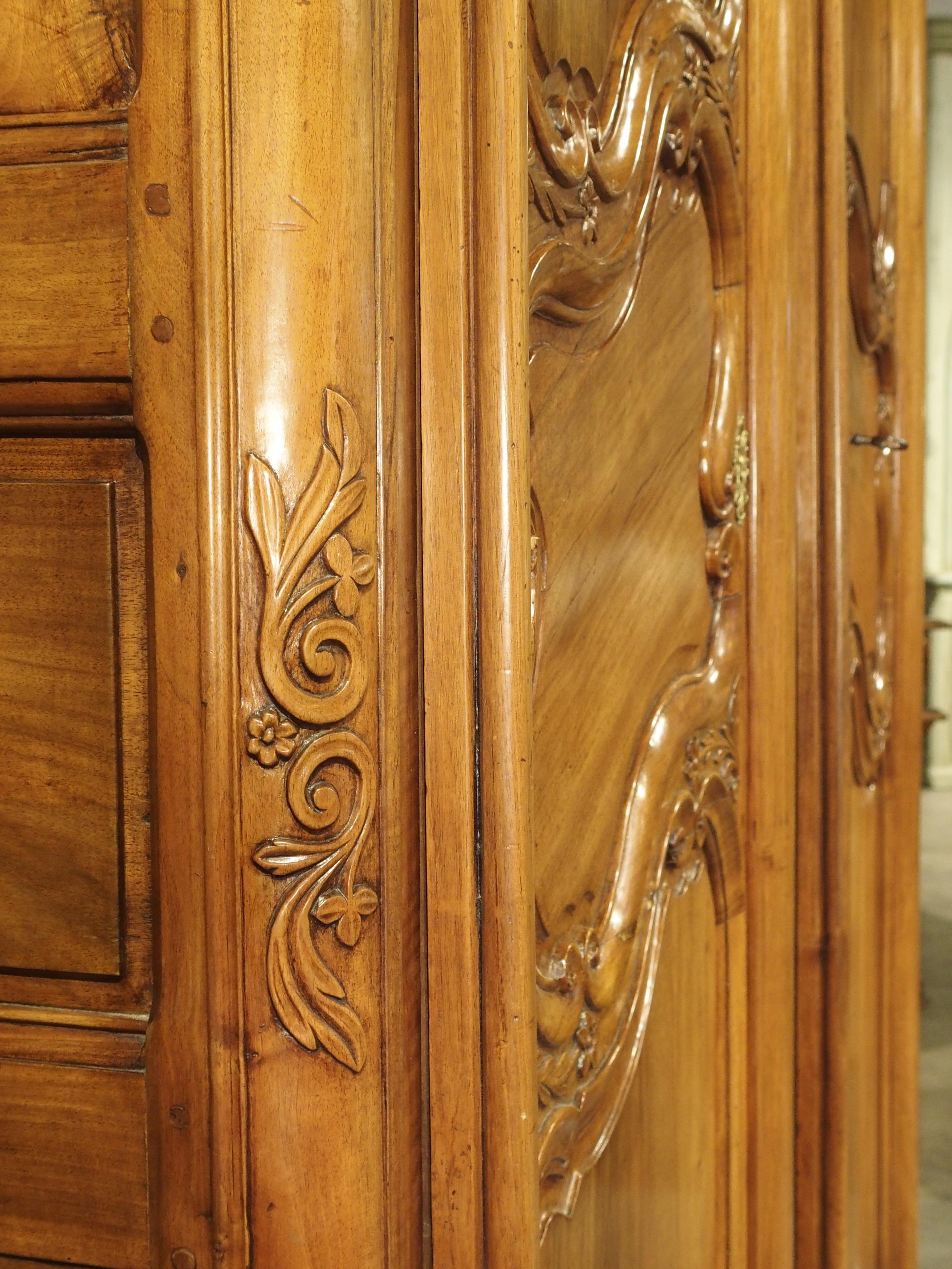 18th Century Walnut Wood Armoire from the Rhone Valley 9