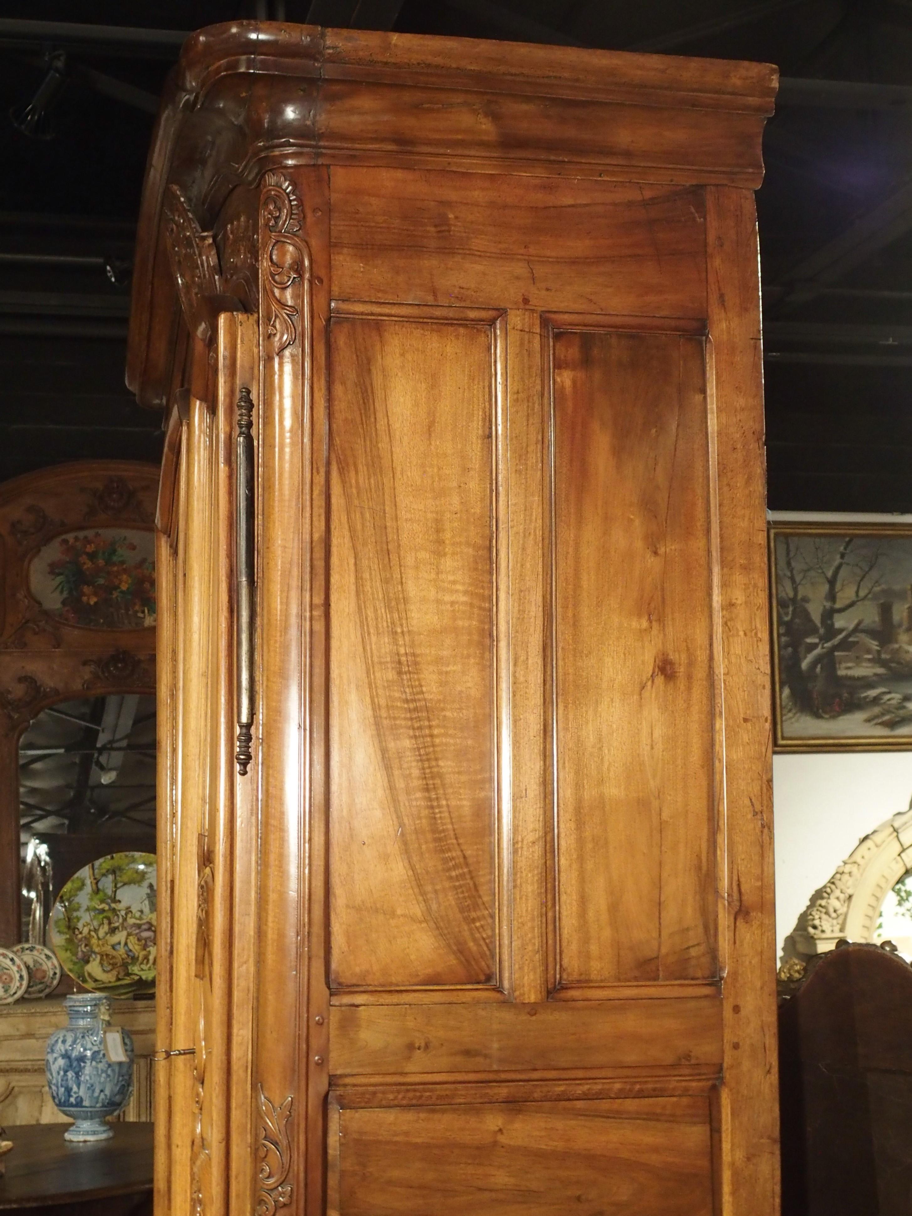 18th Century Walnut Wood Armoire from the Rhone Valley 14