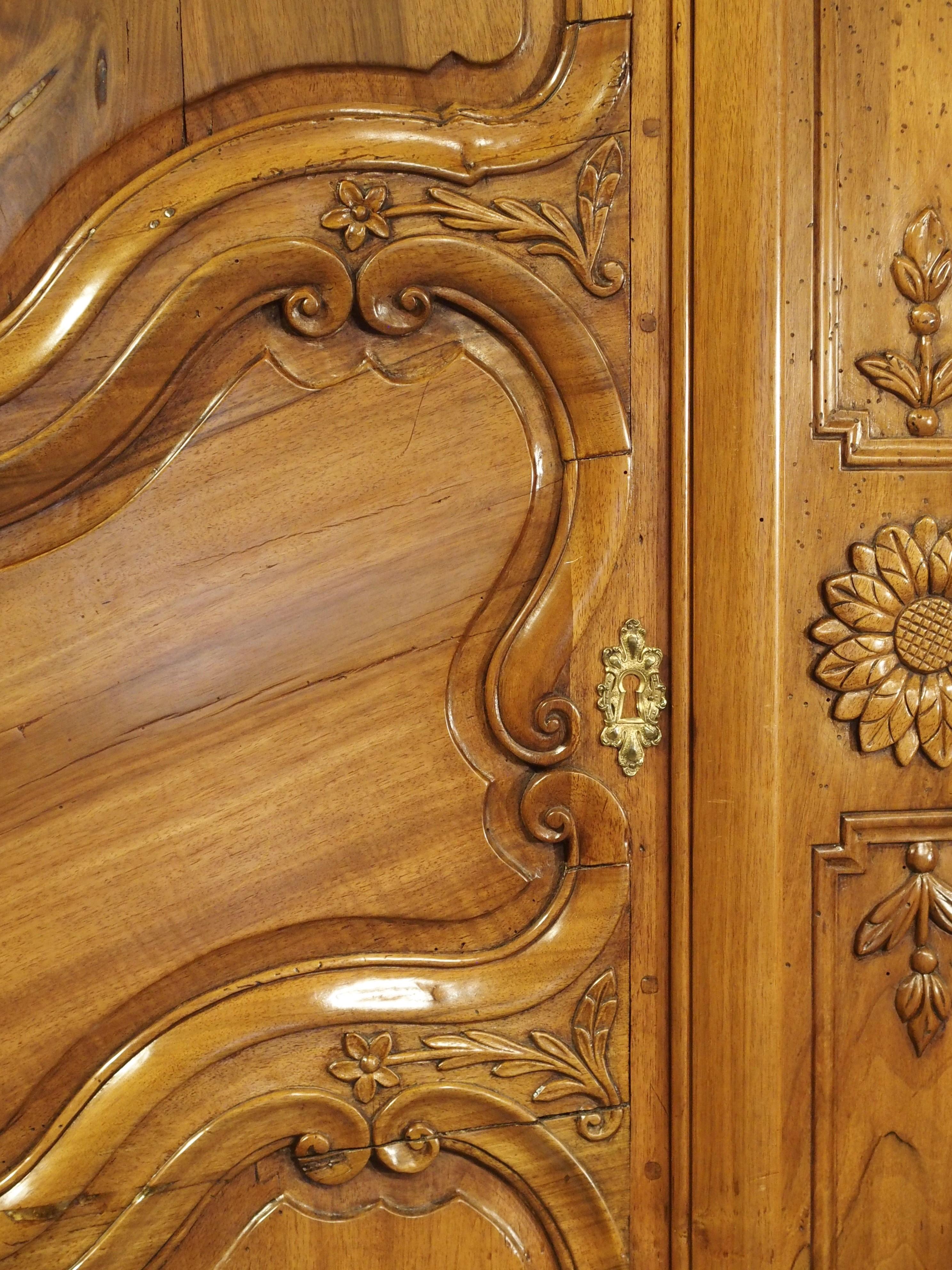 18th Century Walnut Wood Armoire from the Rhone Valley 3