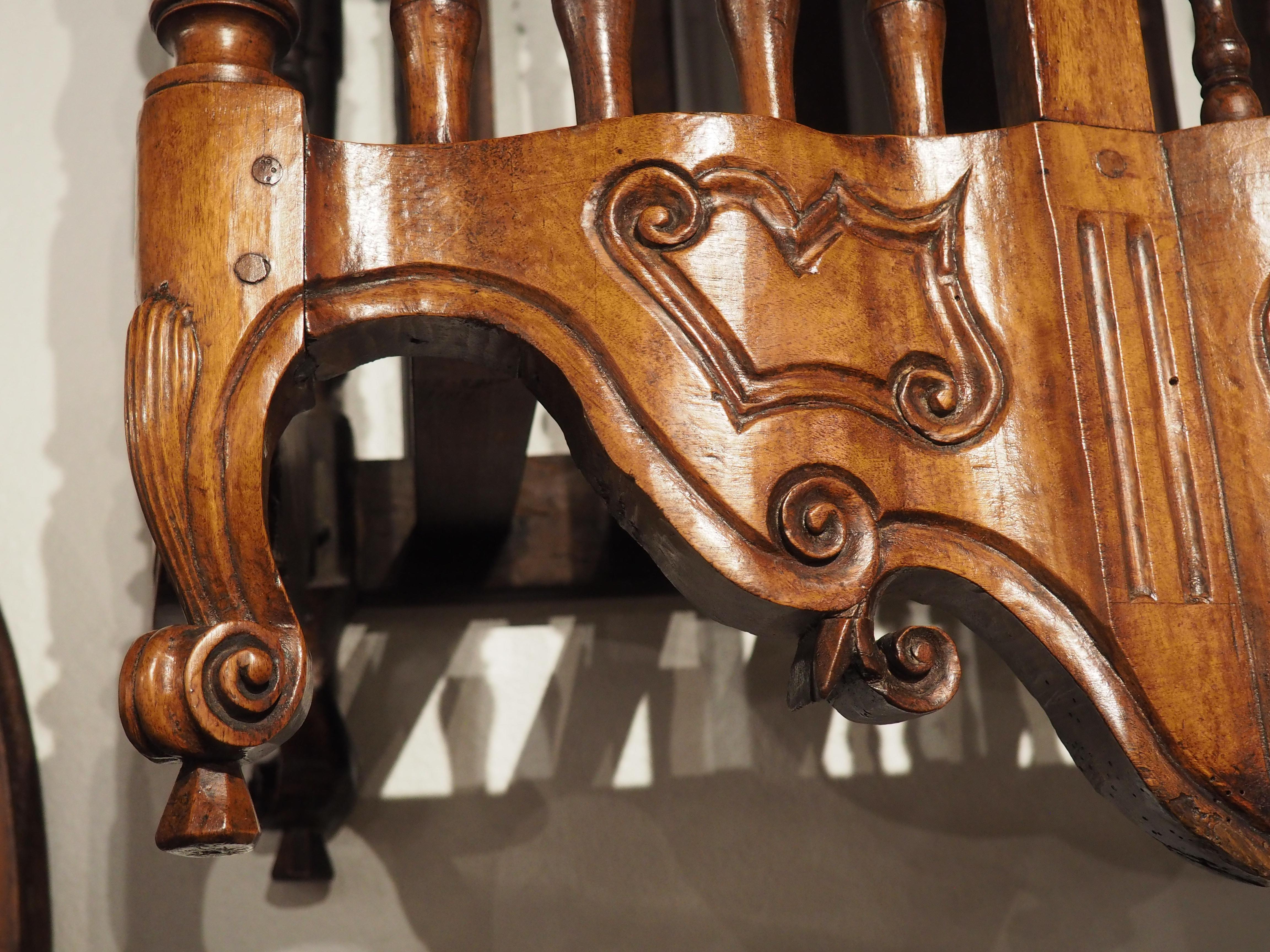 18th Century Walnut Wood Panetière, Bread Safe from Fourques, France, circa 1760 5