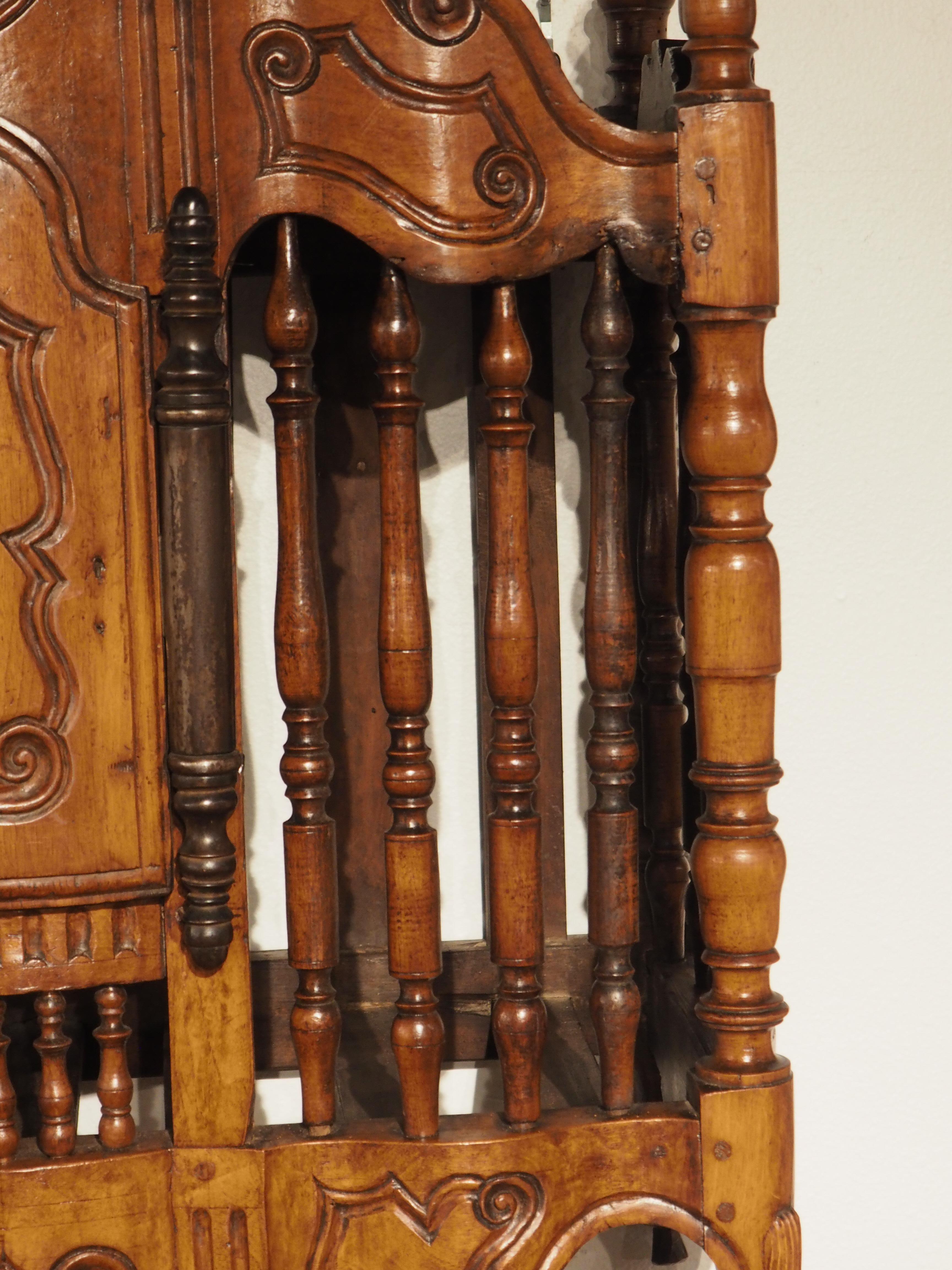 18th Century Walnut Wood Panetière, Bread Safe from Fourques, France, circa 1760 8