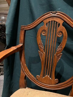 18th century walnut wood sofa