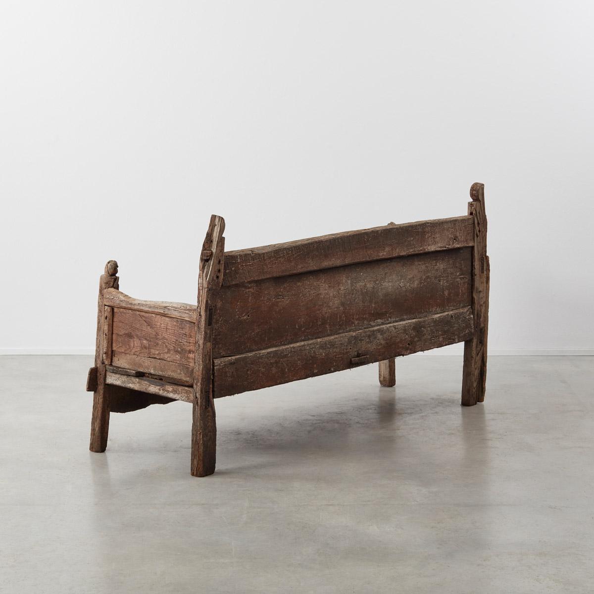 18th Century and Earlier 18th Century Weathered Galician Bench, Spain