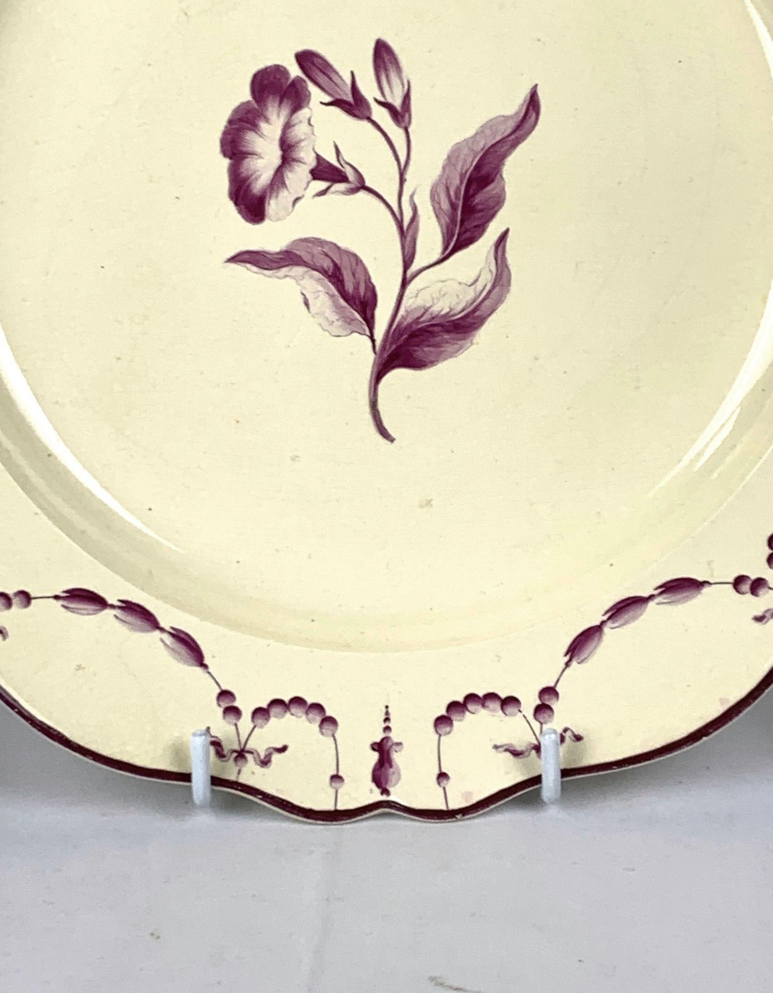 Sopera y plato de cremería Wedgwood del siglo XVIII con flores de Bakewell Ca.1765 en venta 1
