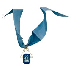 18th Century Wedgwood Plaque Pendant set in Silver