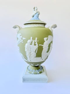 18th Century Wedgwood Tricolor Jasper Ware Pegasus Vase