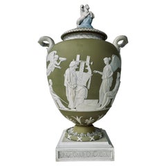 18th Century Wedgwood Tricolor Jasper Ware Pegasus Vase