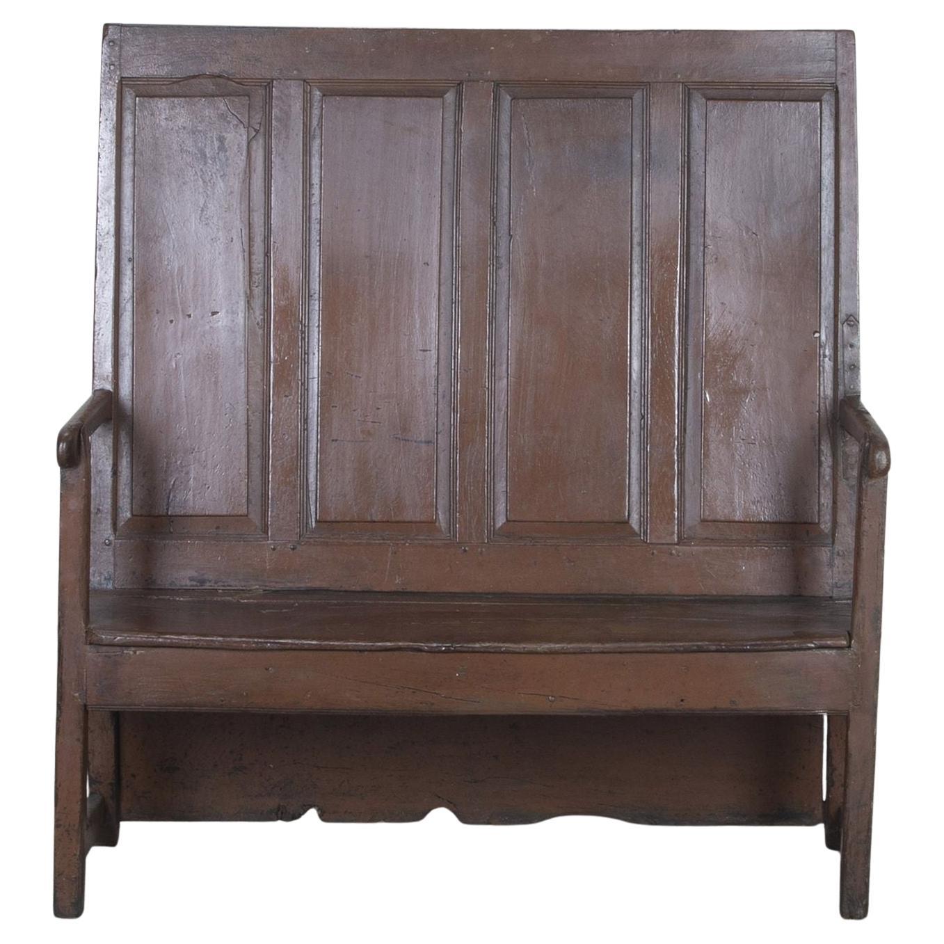 18th Century Welsh High Back Settle