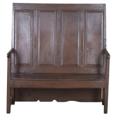 18th Century Welsh High Back Settle