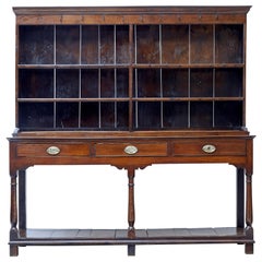 18th Century Welsh Oak Dresser and Rack