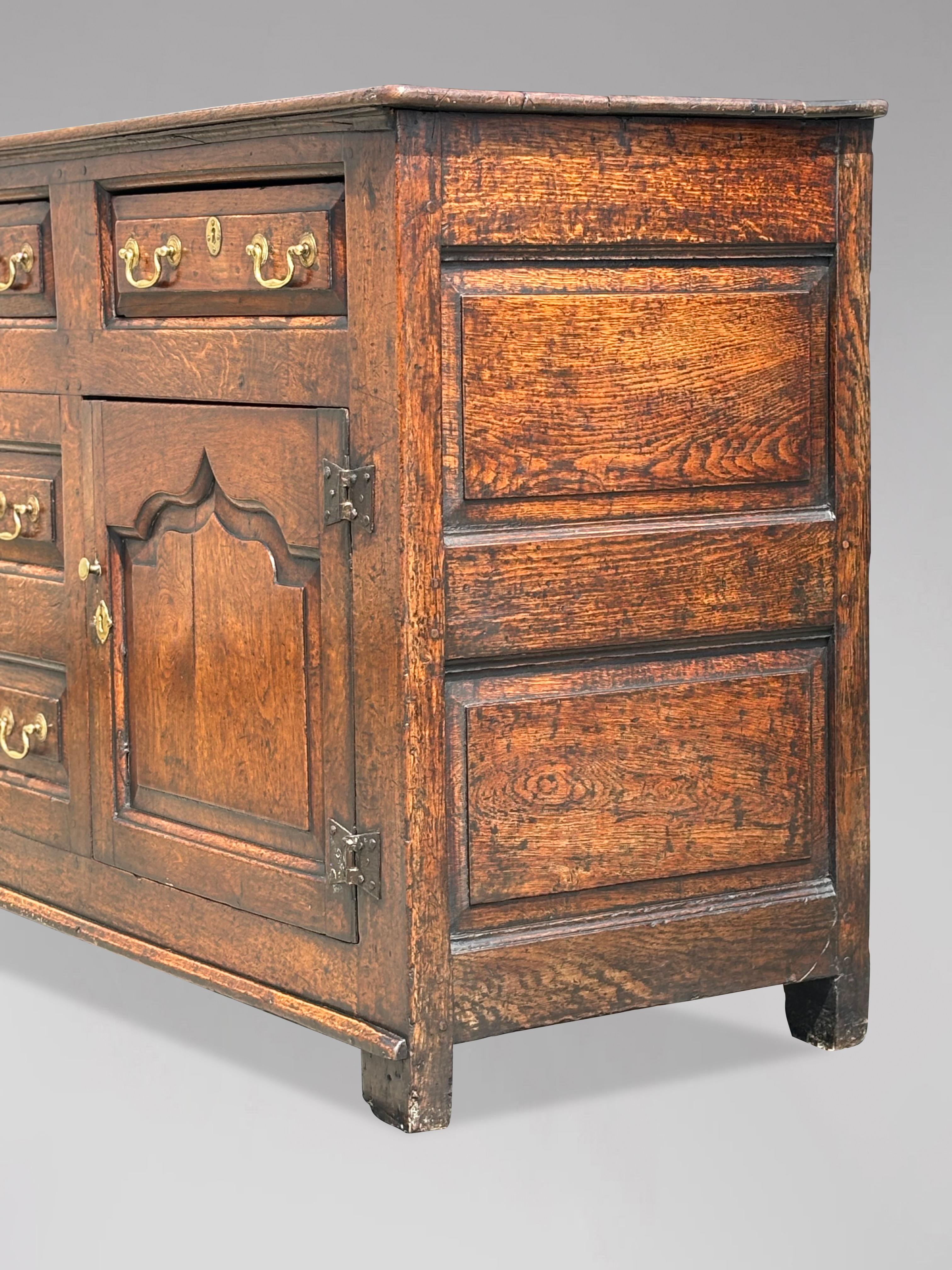18th Century Welsh Oak Dresser Base Cupboard 7