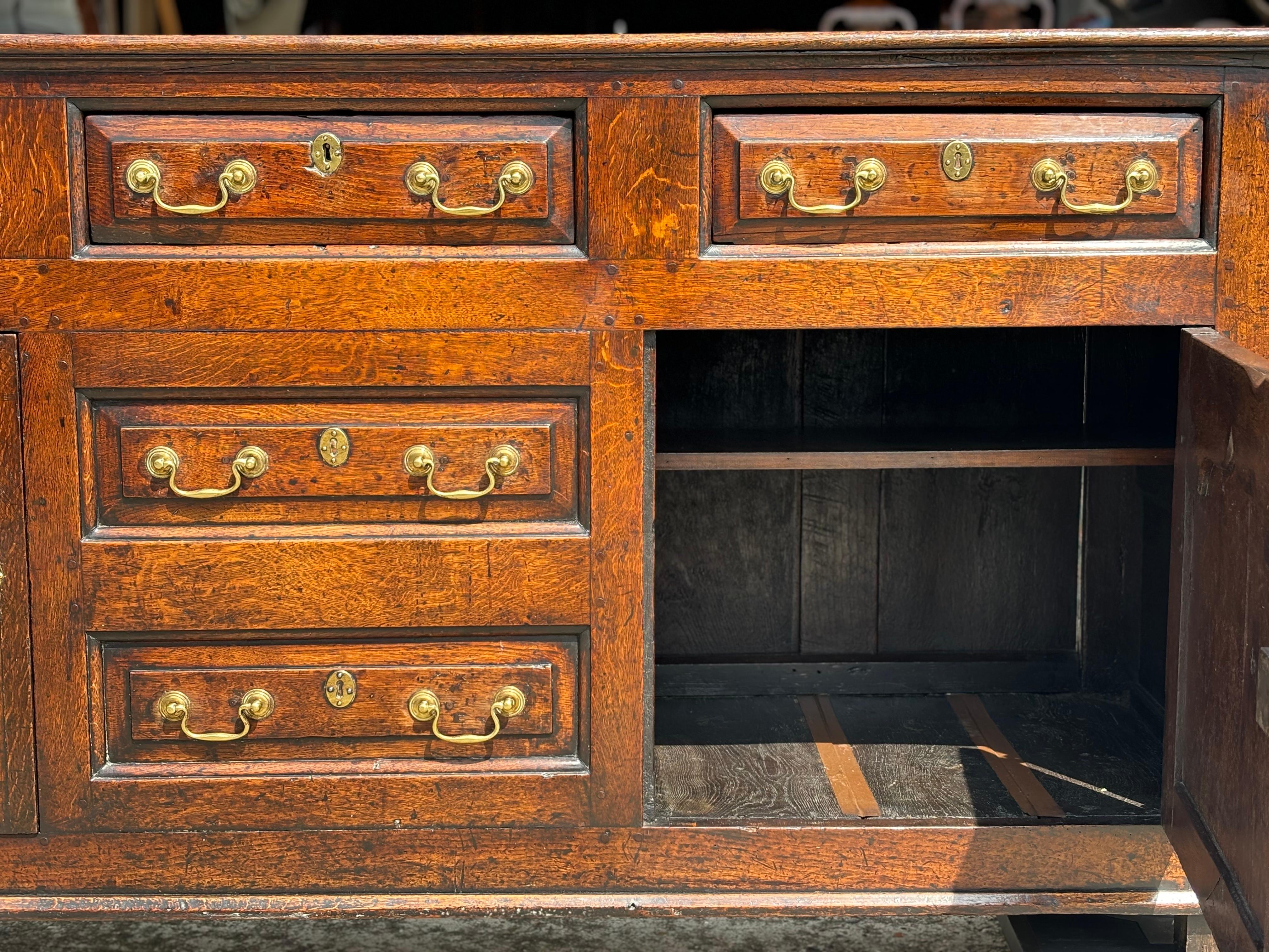 18th Century Welsh Oak Dresser Base Cupboard 3