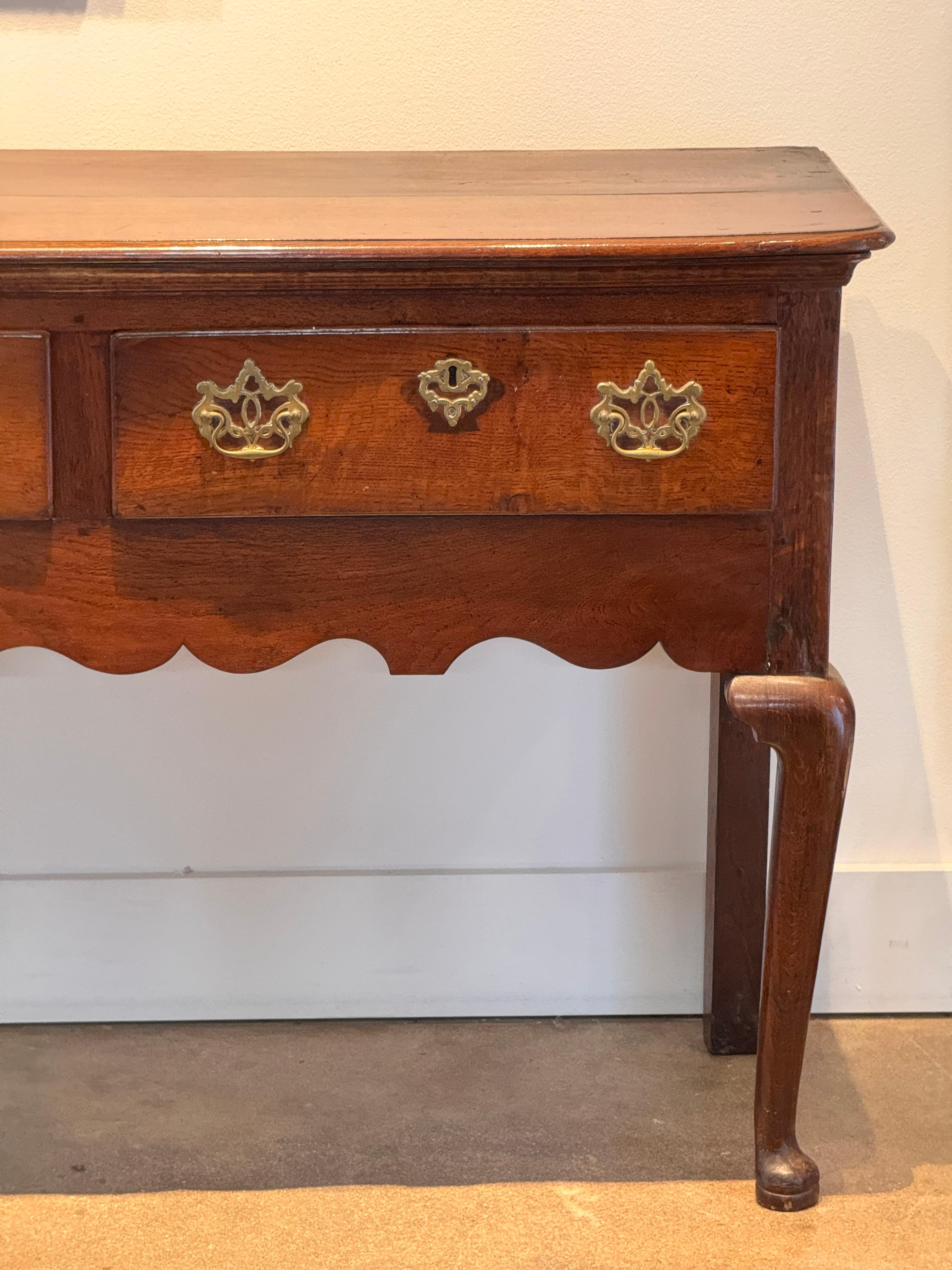 18th Century and Earlier 18th Century Welsh Oak Dresser Base For Sale