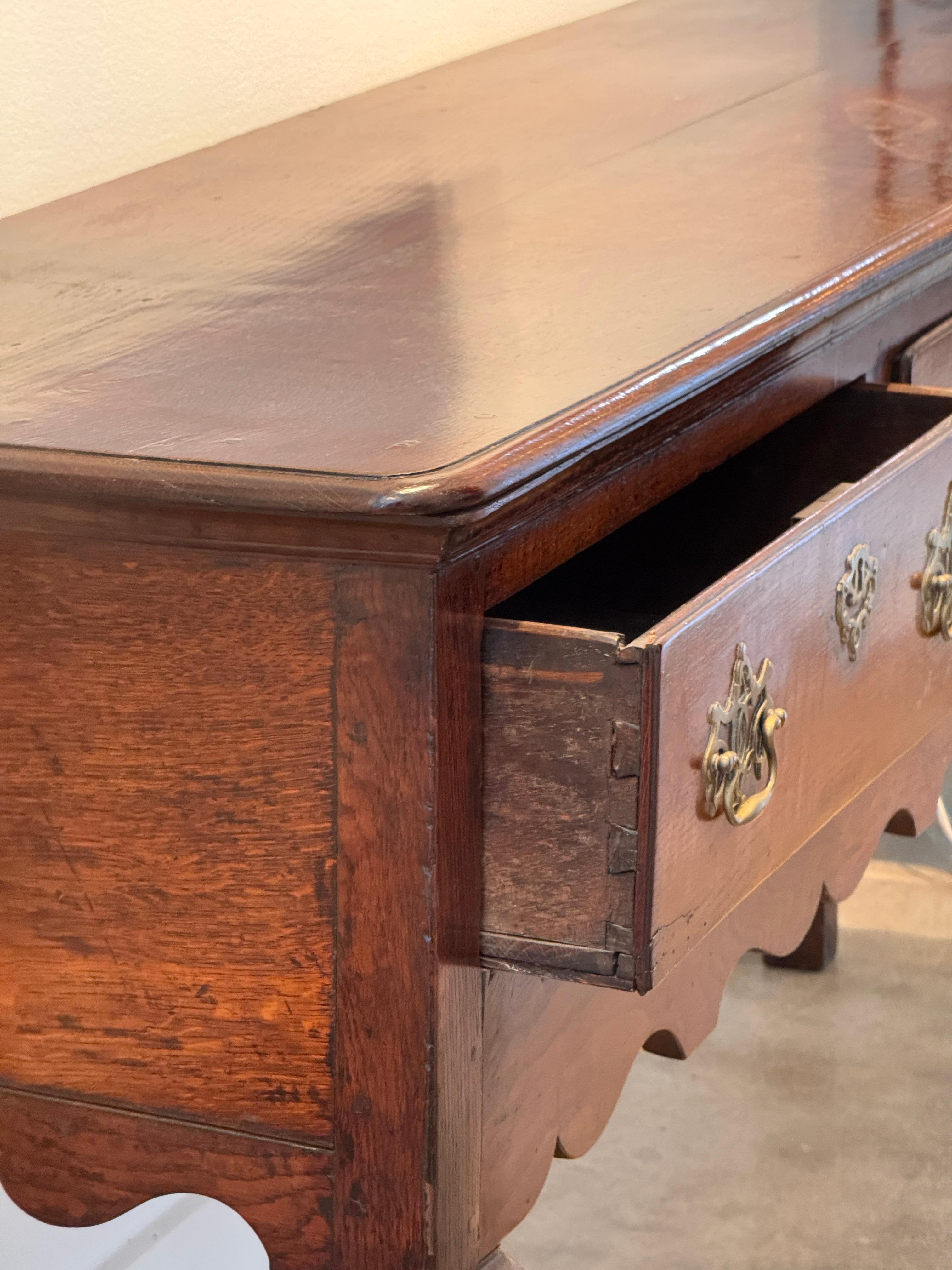 18th Century Welsh Oak Dresser Base For Sale 1