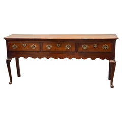 Antique 18th Century Welsh Oak Dresser Base