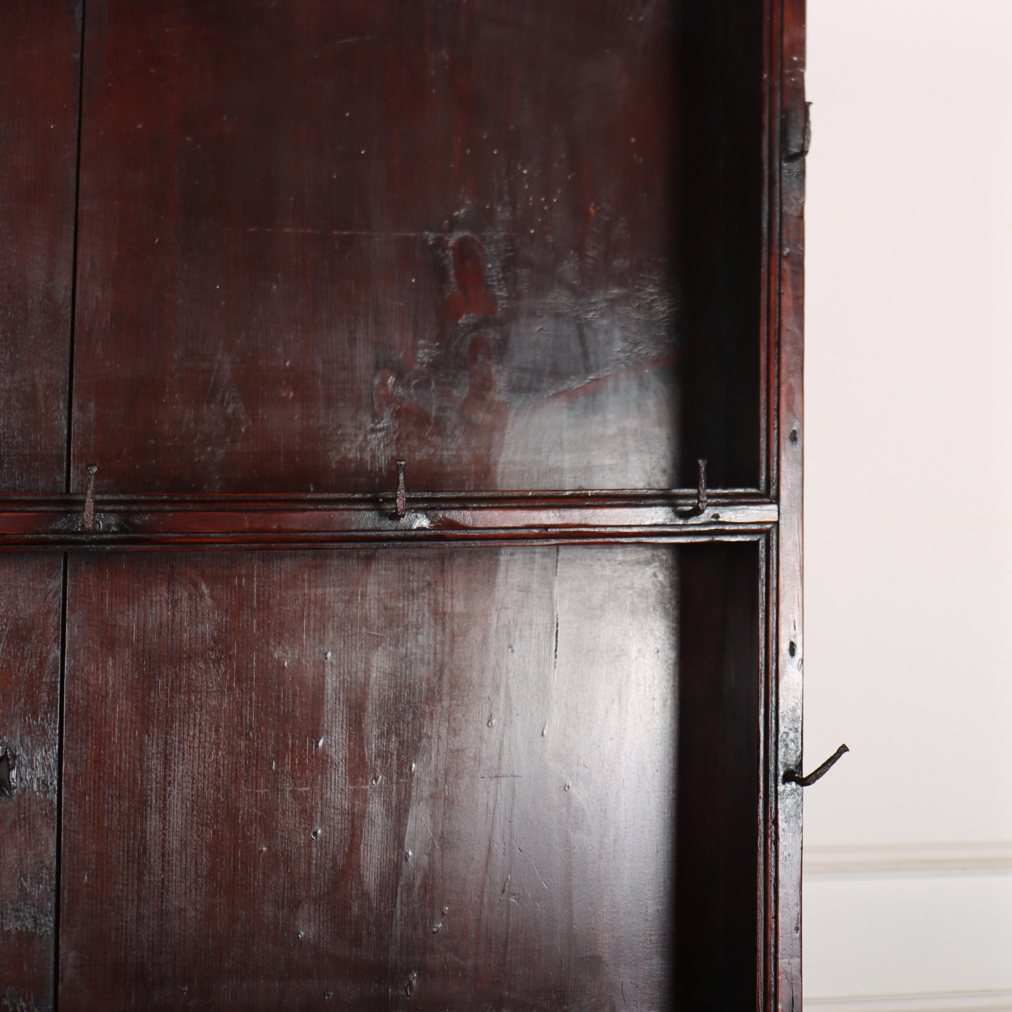 Small 18th century Welsh oak potboard dresser with a very good colour. 1760.

Reference: 8474

Dimensions
58 inches (147 cms) Wide
16 inches (41 cms) Deep
77 inches (196 cms) High