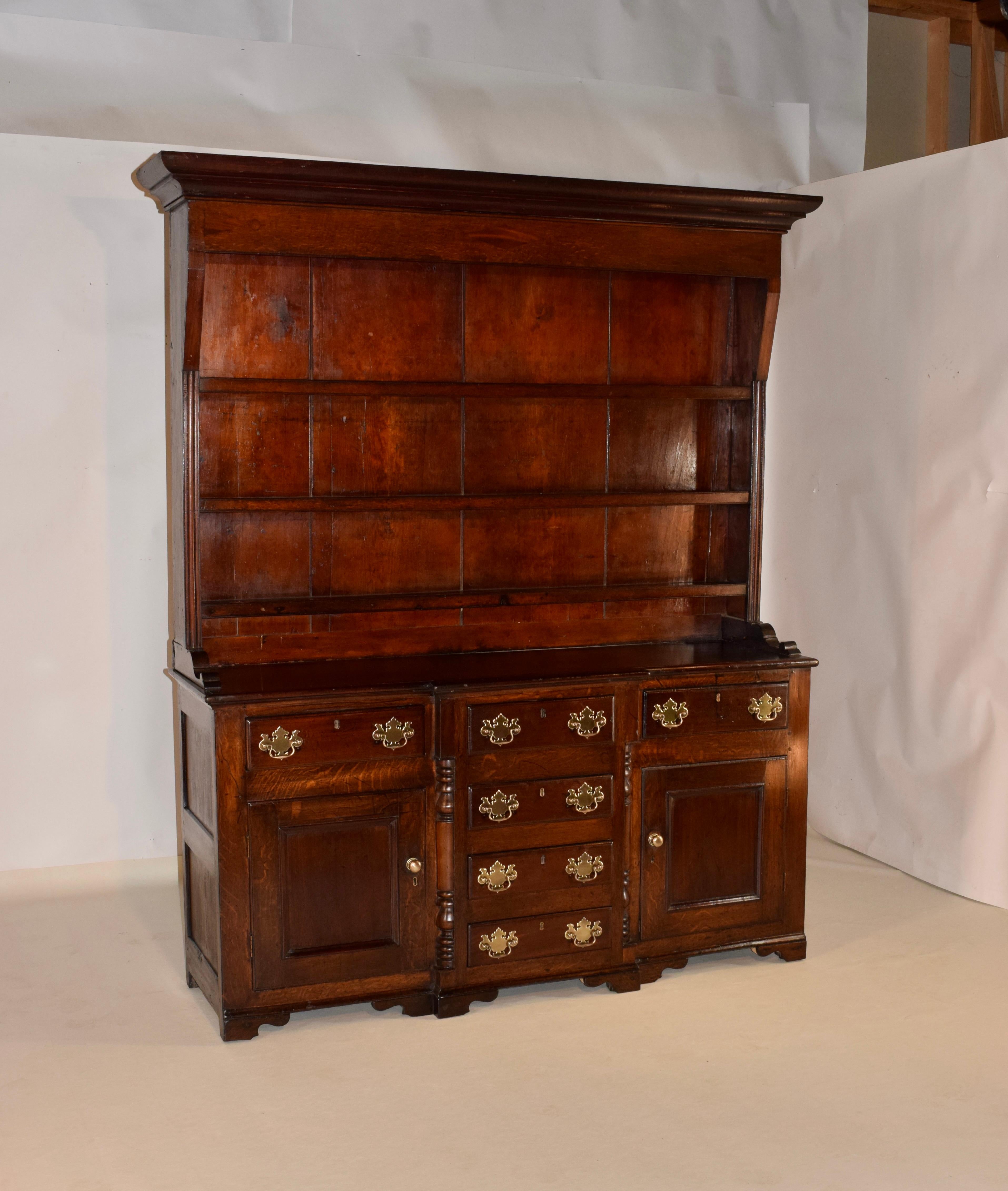 Georgian 18th Century Welsh Oak Dresser For Sale