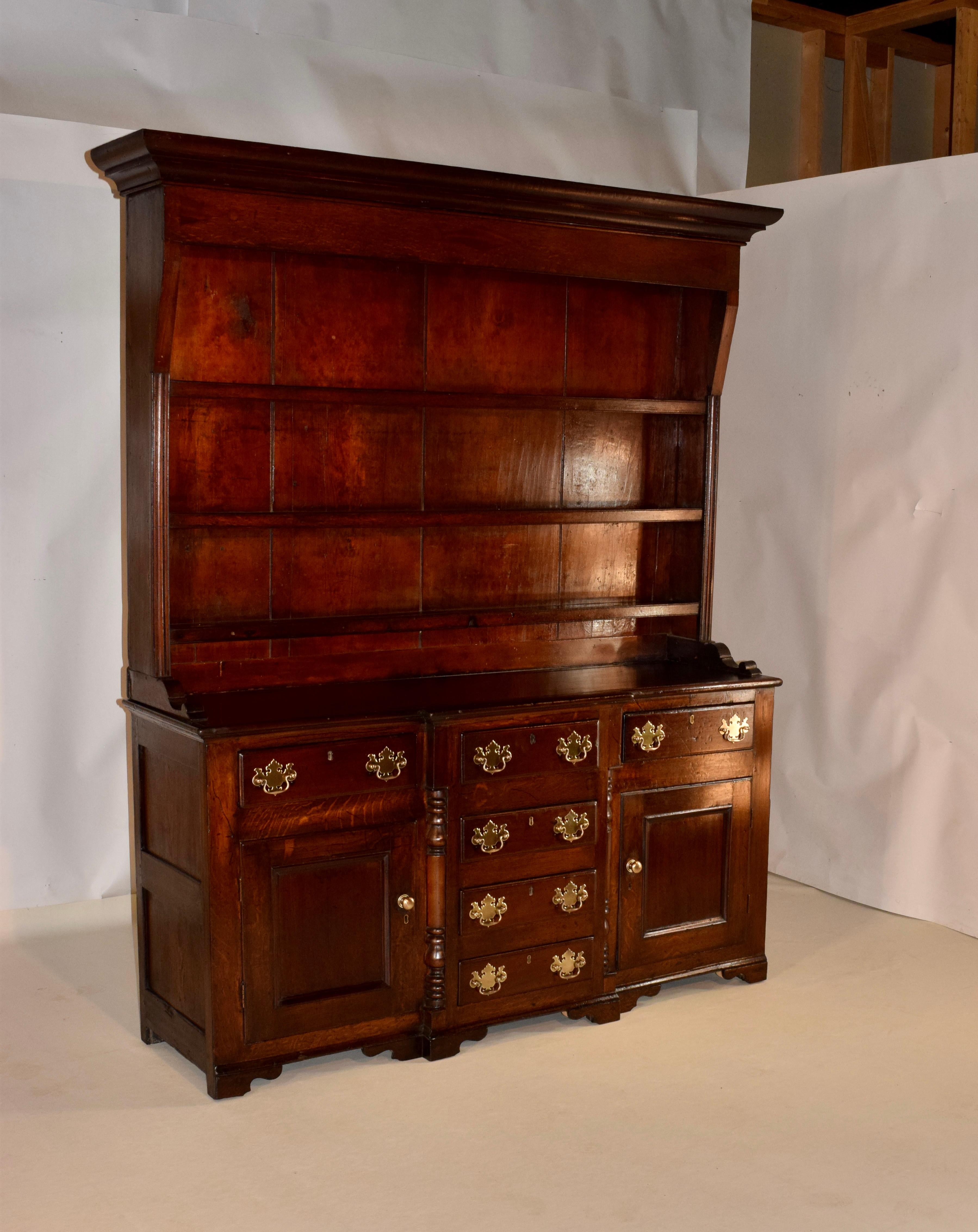 English 18th Century Welsh Oak Dresser For Sale