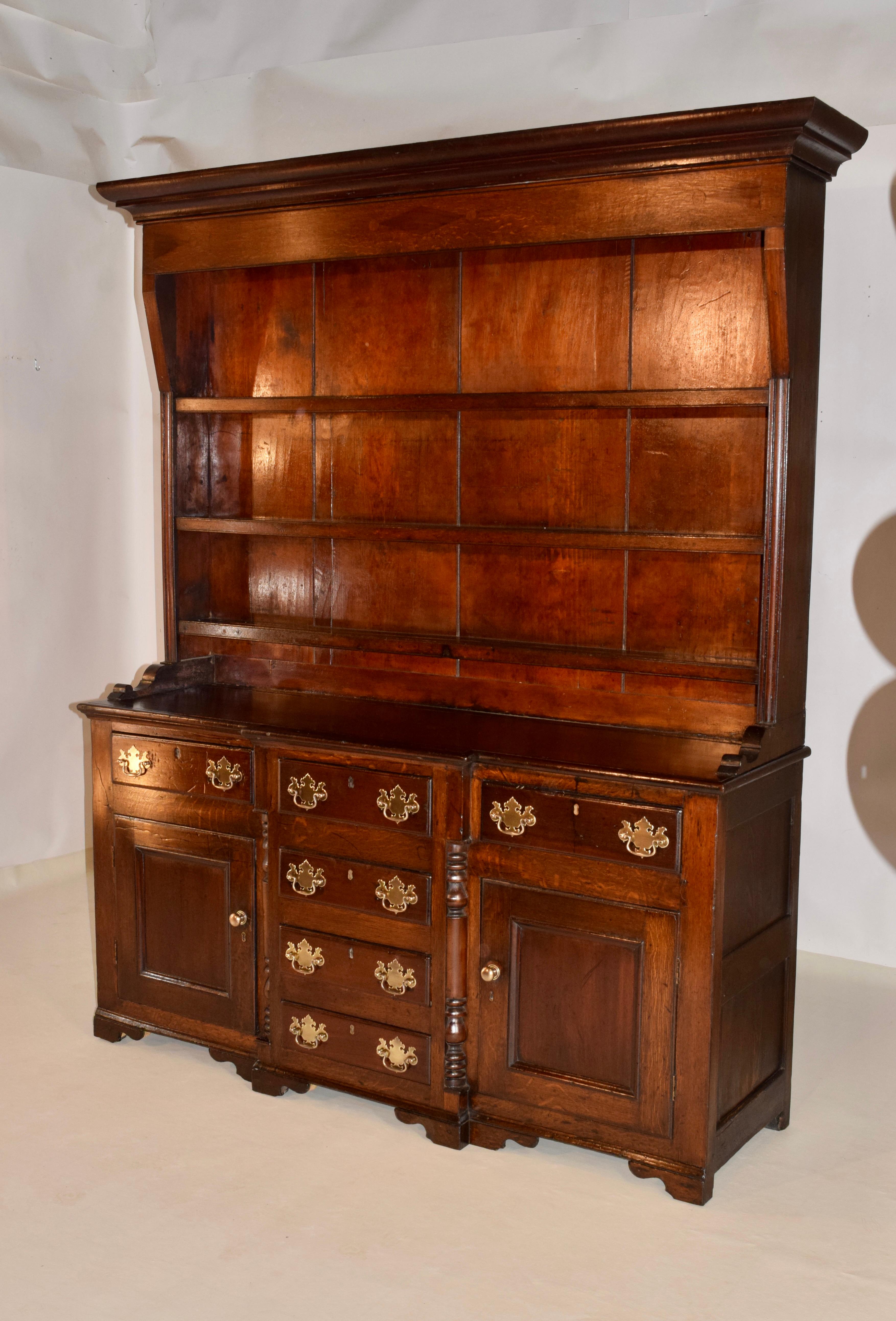 18th Century Welsh Oak Dresser In Good Condition For Sale In High Point, NC