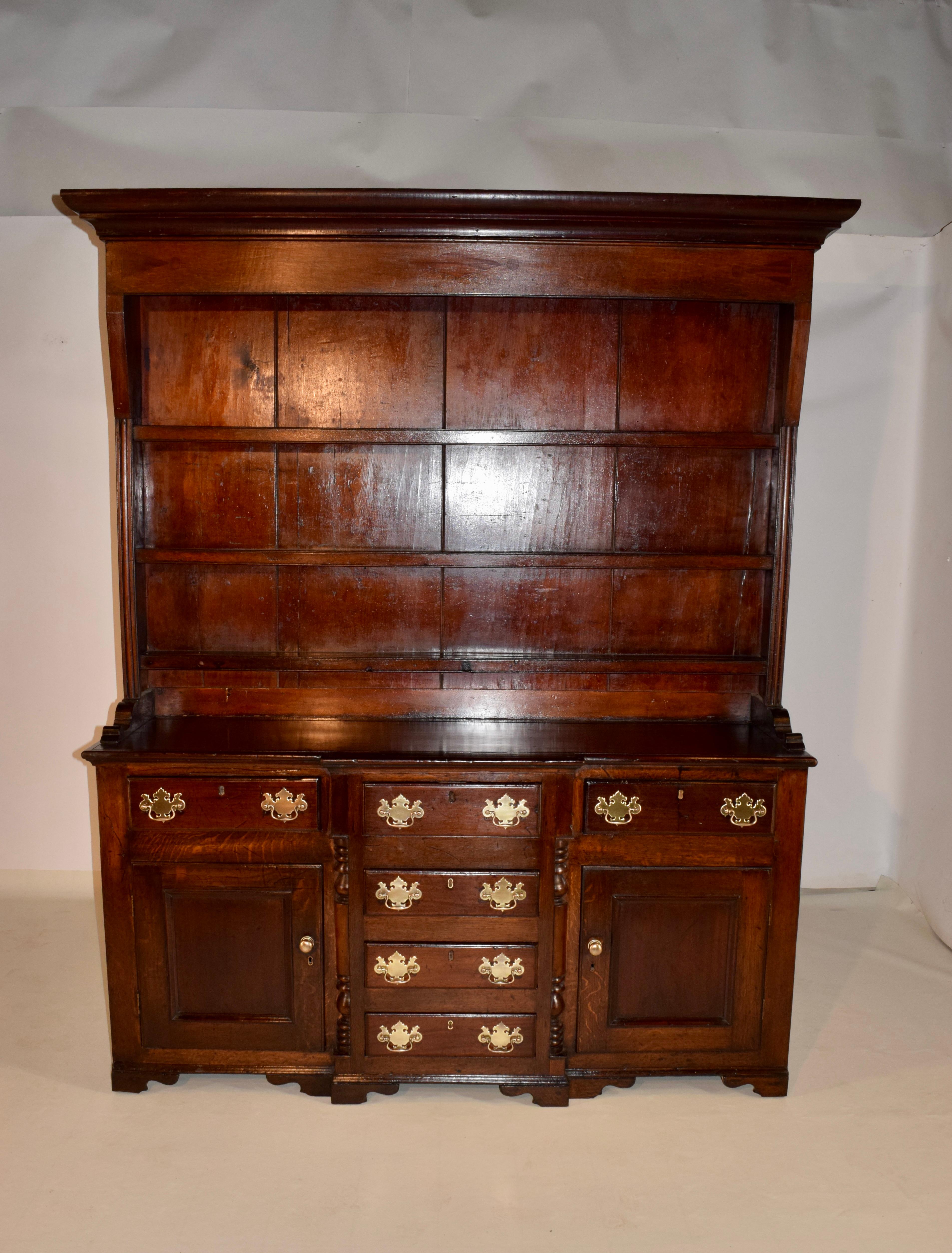 18th Century and Earlier 18th Century Welsh Oak Dresser For Sale