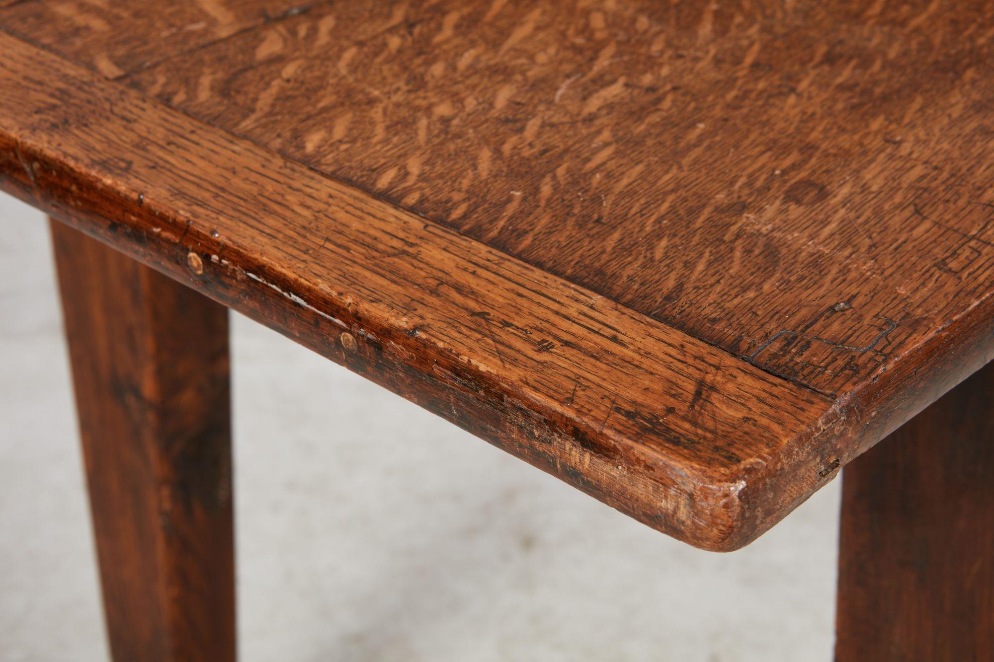 18th Century Welsh Oak Farm Table For Sale 8