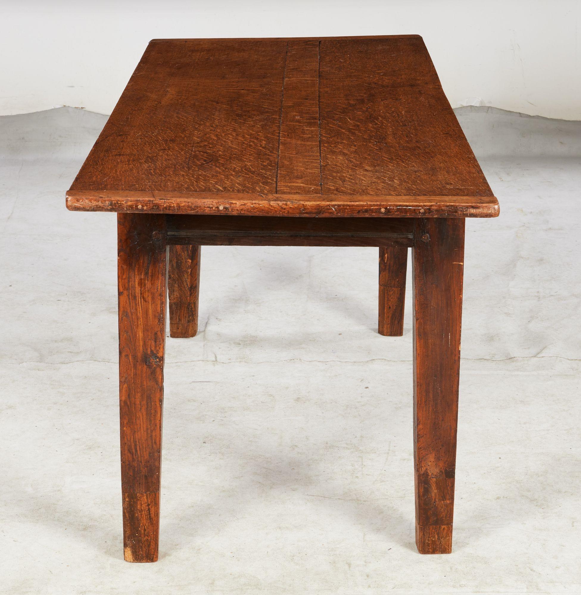 18th Century Welsh Oak Farm Table For Sale 2