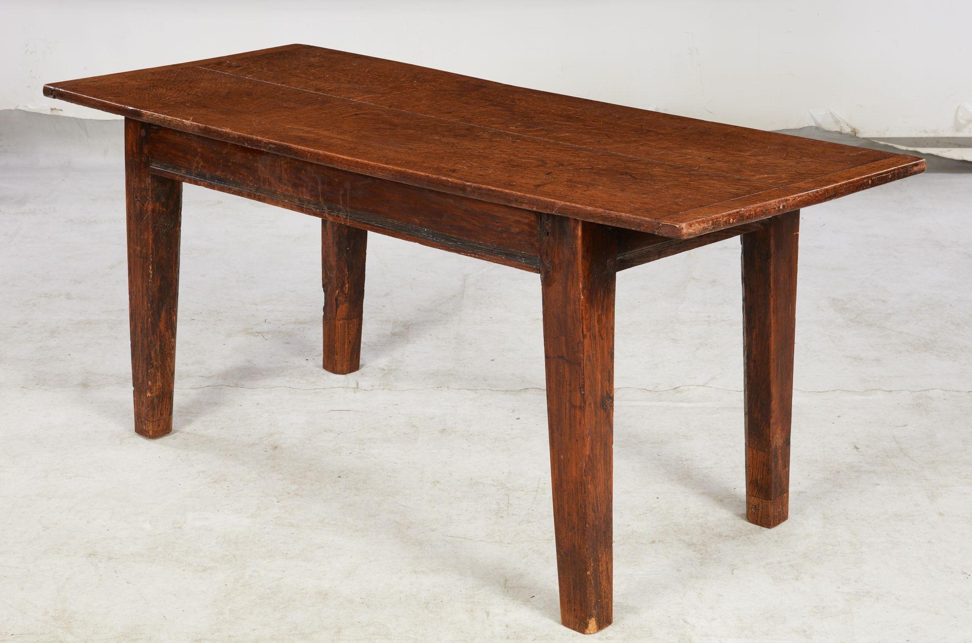 18th Century Welsh Oak Farm Table For Sale 3