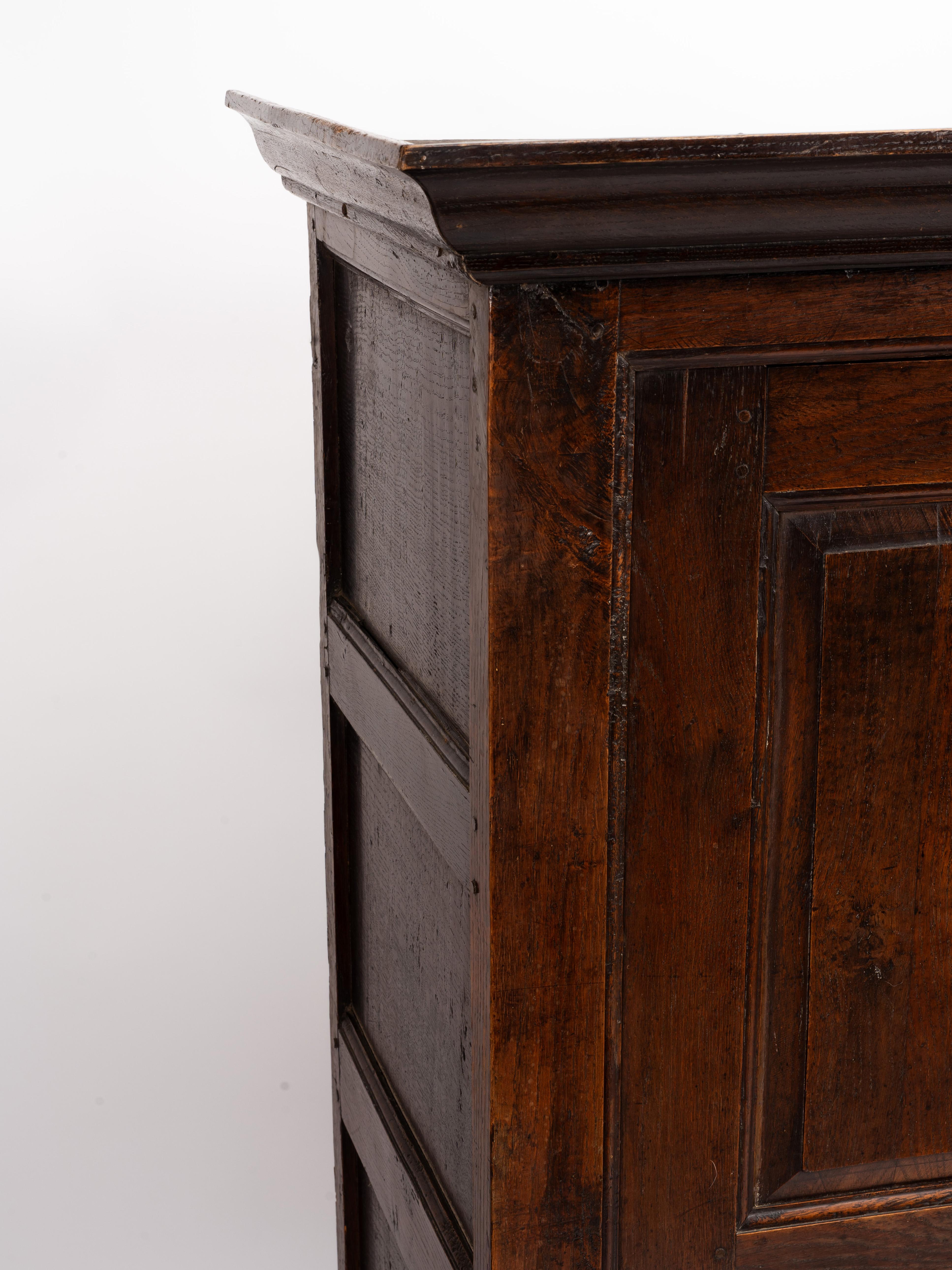 18th Century Welsh Oak Livery Linen Cupboard For Sale 2