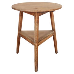 Antique 18th Century Welsh Pine Cricket Table