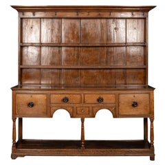 18th Century Welsh Solid Oak Dresser, c.1780