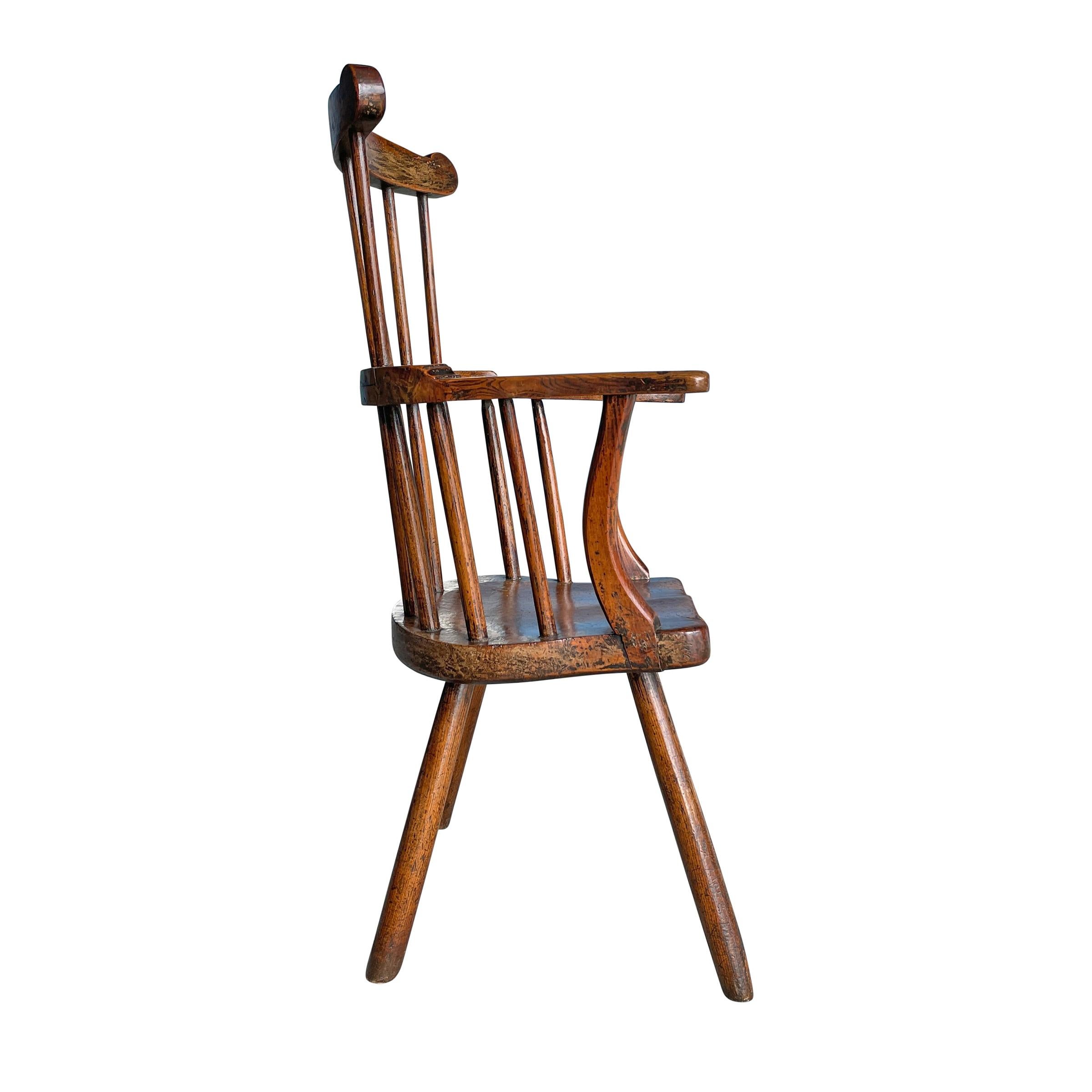 18th Century Welsh Stick Chair In Good Condition In Chicago, IL