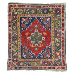 West Anatolischer Ushak-Teppich aus dem 18. Jahrhundert – antiker türkischer Teppich, antiker Wollteppich