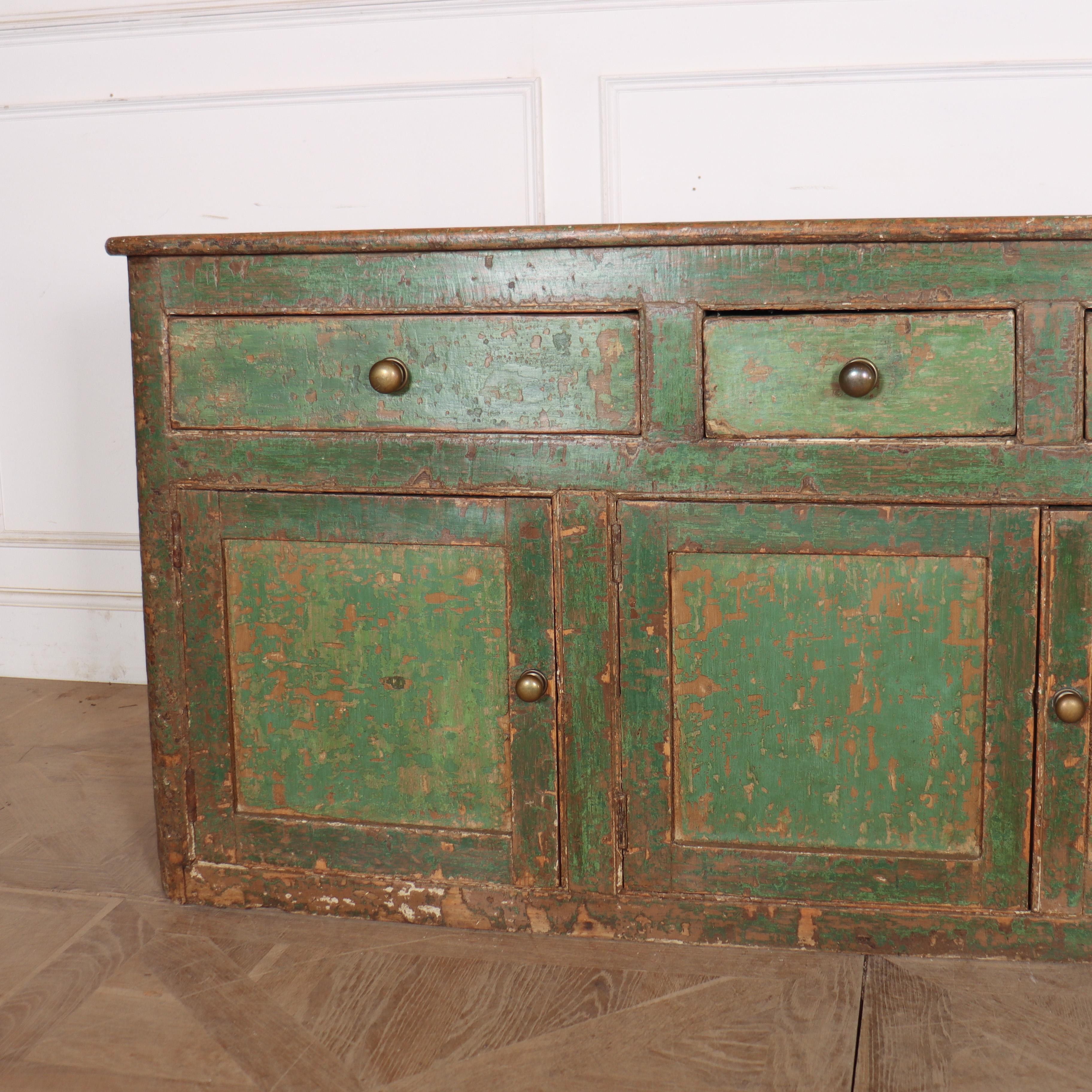 Pine 18th Century West Country Dresser Base For Sale