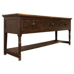 18th Century West Country Painted Potboard Dresser base
