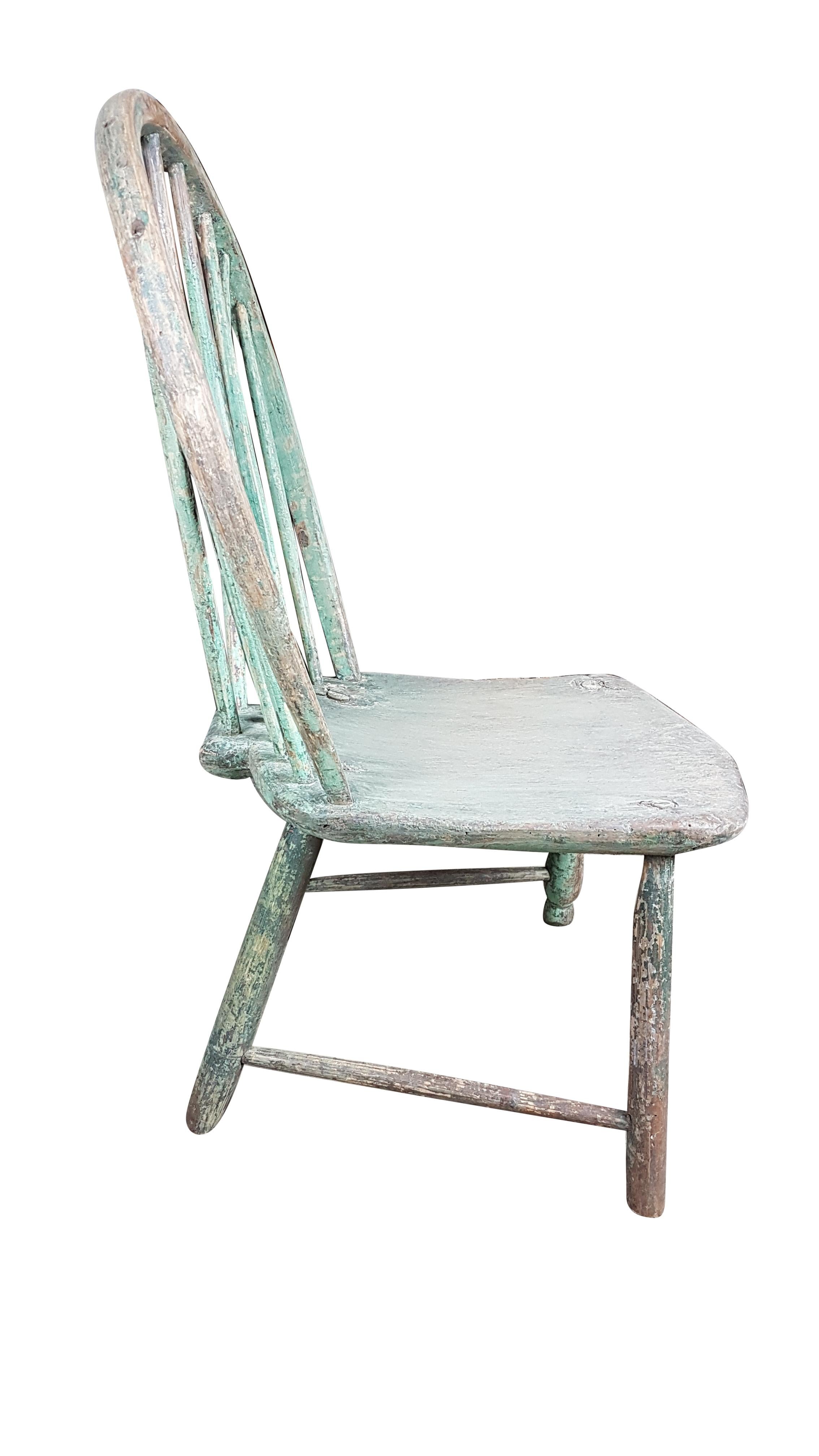 Ash 18th Century West Country Yealmpton Chair in Original Finish For Sale