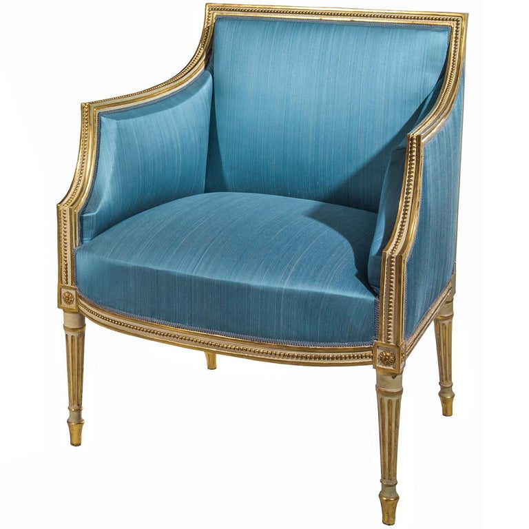 Gilded armchair, ca. 1790, offered by Peacock's Finest