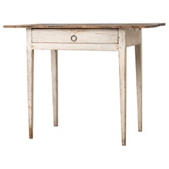 Antique 18th Century White Swedish Gustavian Desk