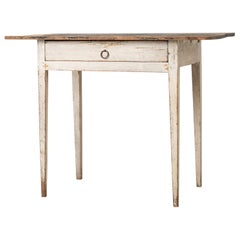 18th Century White Swedish Gustavian Desk