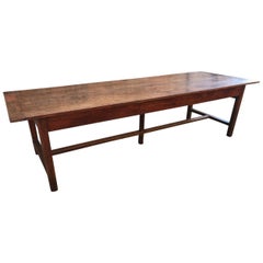 18th Century Wide Oak Refectory Table