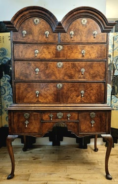 18th Century William & Mary Domed Walnut Chest on Stand
