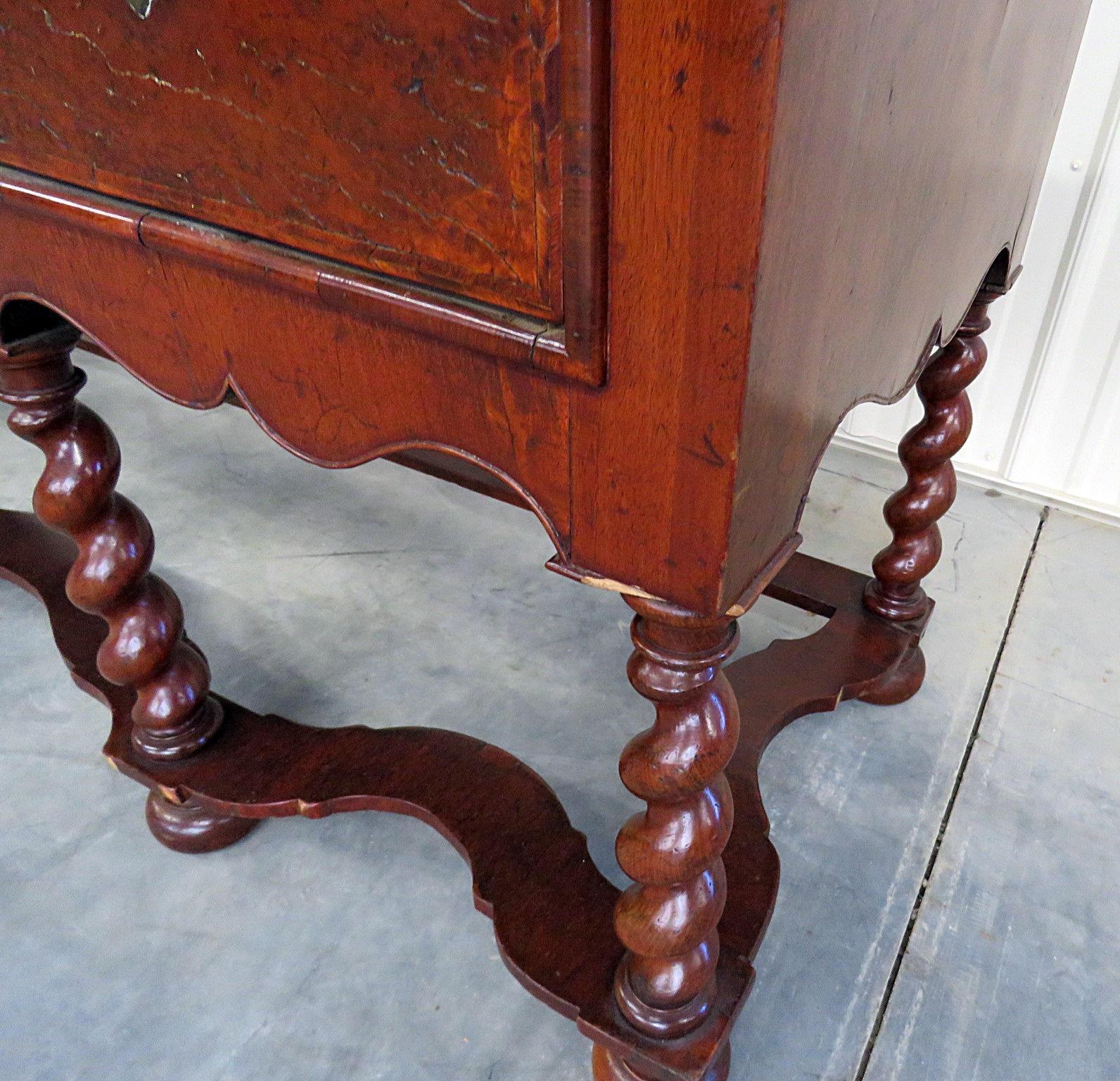 18th Century and Earlier Antique 18th Century William & Mary Barley Twist Buffet Server Sideboard
