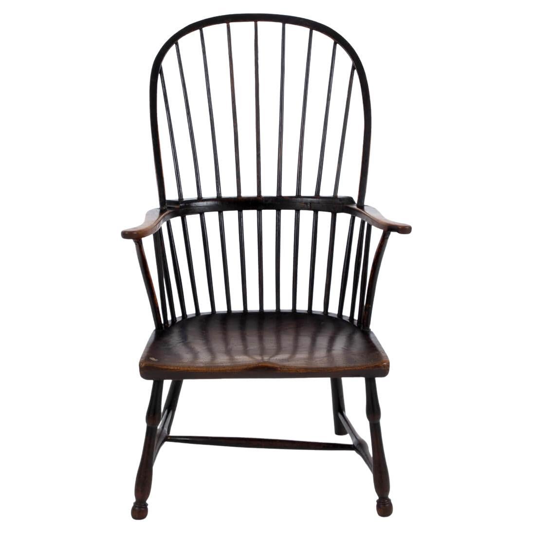18th Century Windsor Stick Back Chair in Elm and Ash, circa 1760