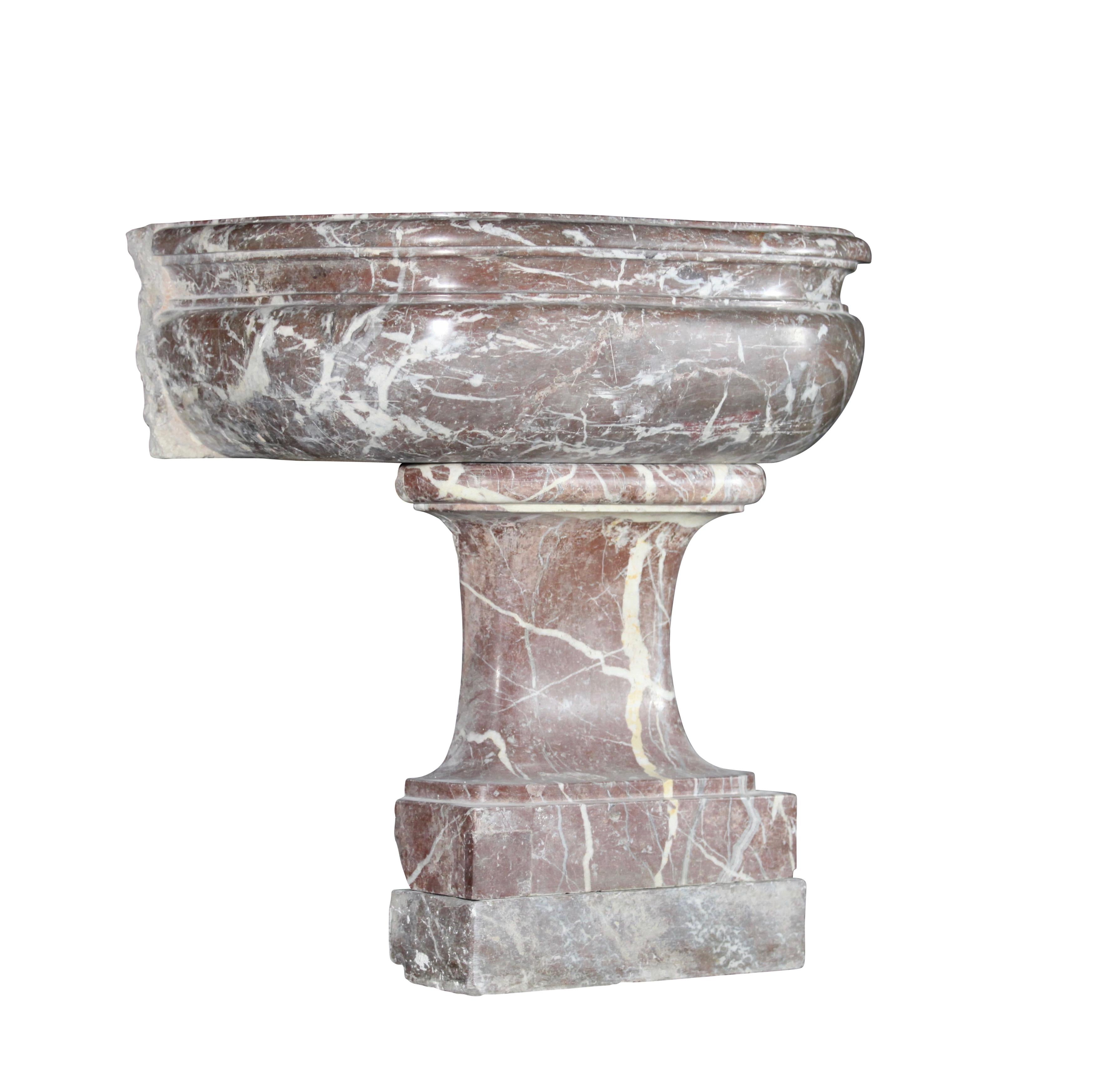 Louis XIV 18th Century Wine and Champagne Cooler in Marble For Sale
