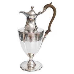 18th Century Wine Jug George III England 1kg Sterling Silver Peter & Ann Bateman