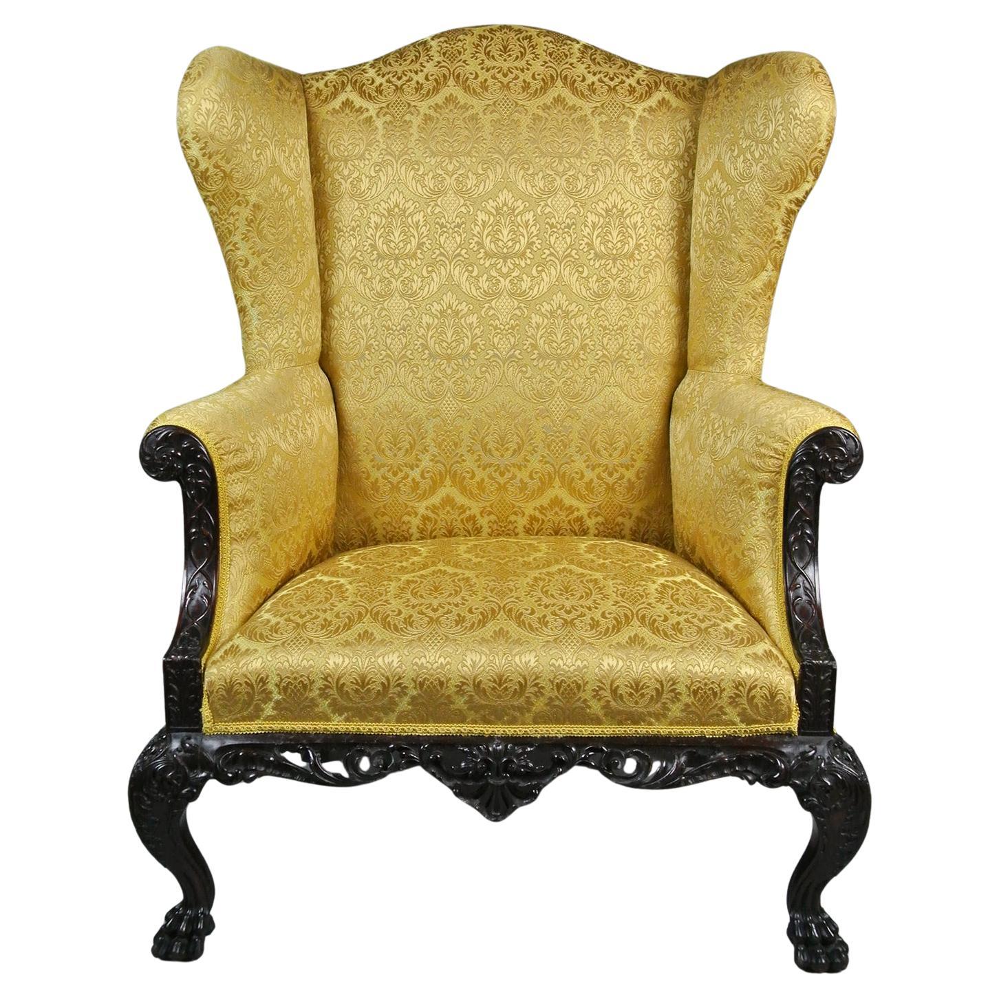 Chaise à dossier du XVIIIe siècle de style irlandais C.I.C. 1765 en vente