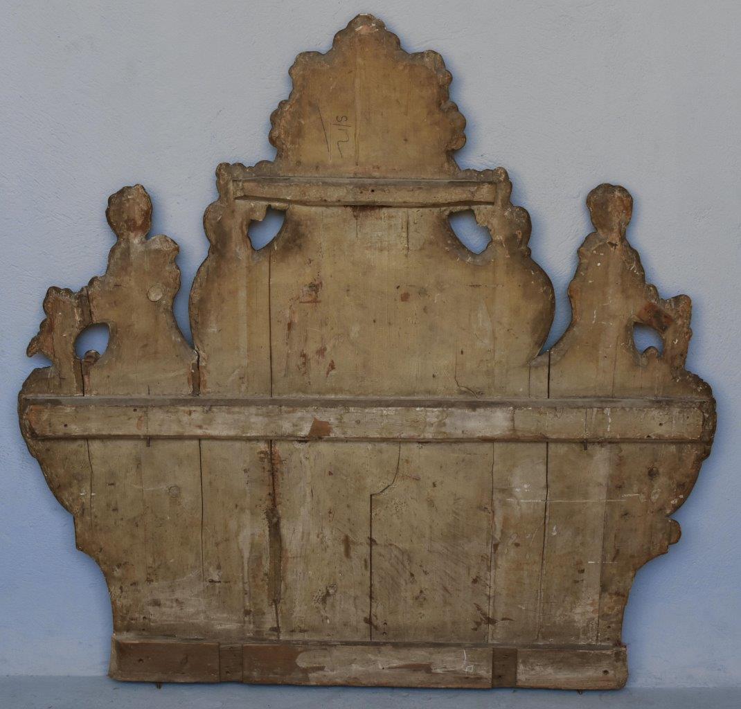 18th Century Wood Headboard Carved and Gilded 3